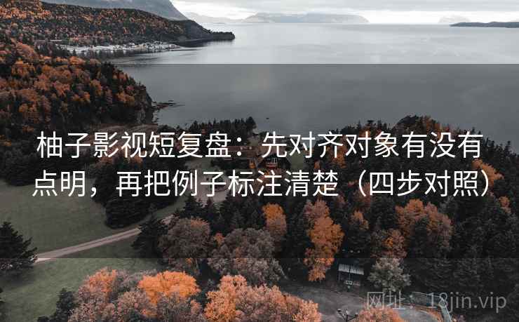 柚子影视短复盘：先对齐对象有没有点明，再把例子标注清楚（四步对照）