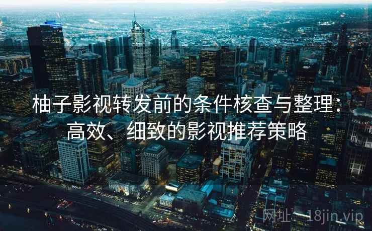 柚子影视转发前的条件核查与整理：高效、细致的影视推荐策略